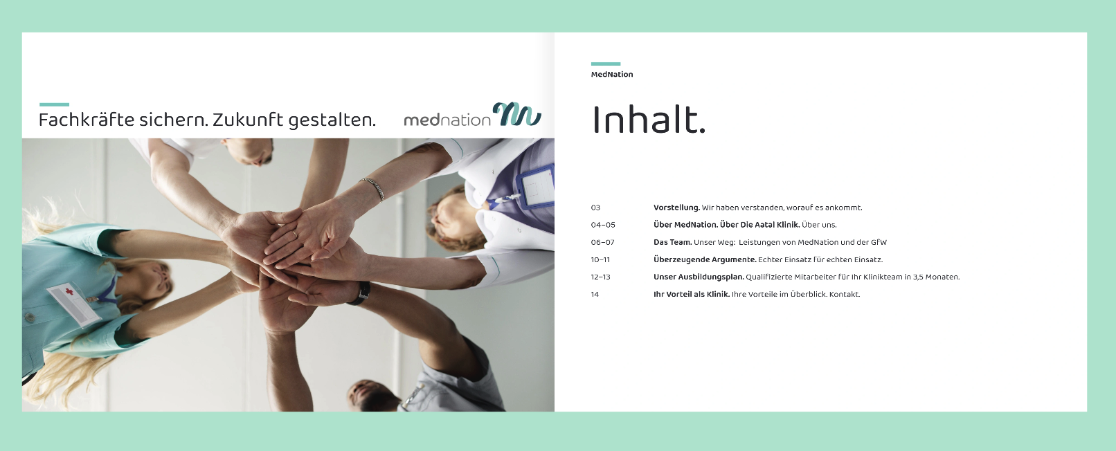 Vorschau der MedNation & GfW Broschüre